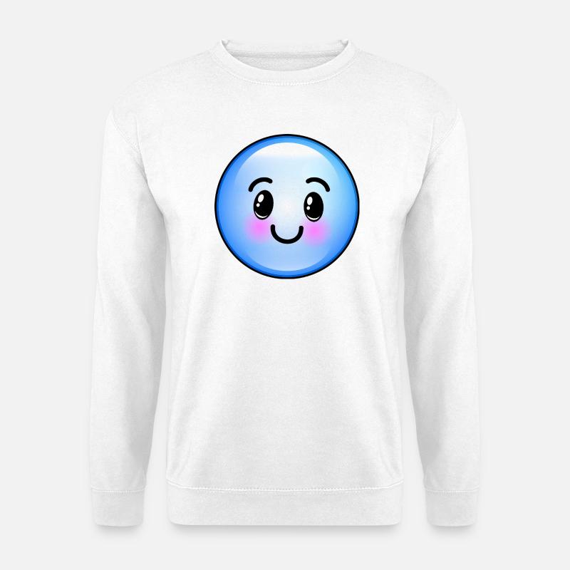 Niedliche blaue Blase - Unisex Pullover - Weiß