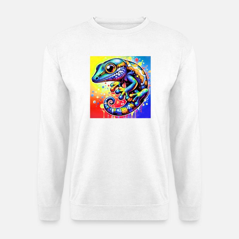 Gecko - Unisex Pullover - Weiß