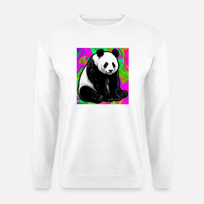 Panda - Unisex Pullover - Weiß