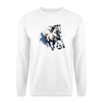 Equipe de Football Hippique - Sweat-shirt Unisexe - blanc - Devant
