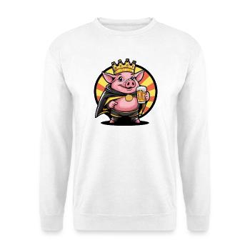 Pork Beer Funny - Unisex Sweatshirt - white - Front