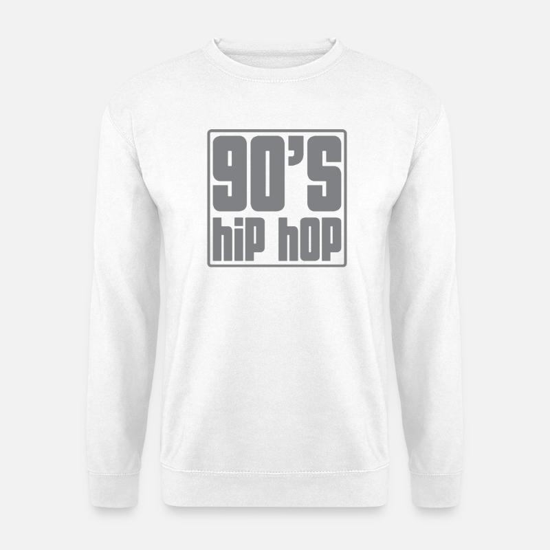 90s Hip Hop Grid - Unisex Sweatshirt - white