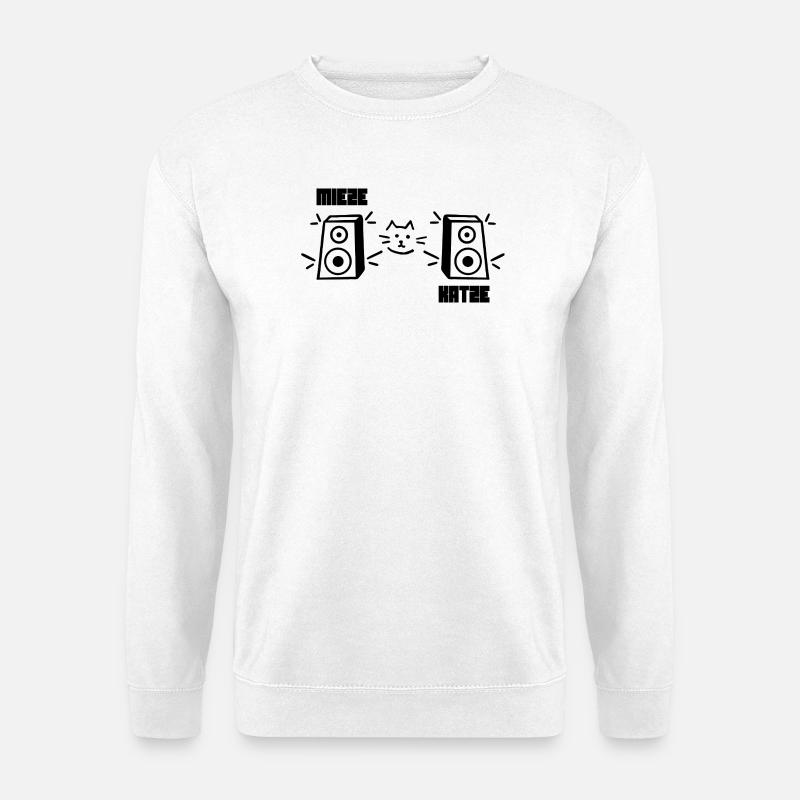 Kitty Cat Rave Techno - Unisex Sweatshirt - white
