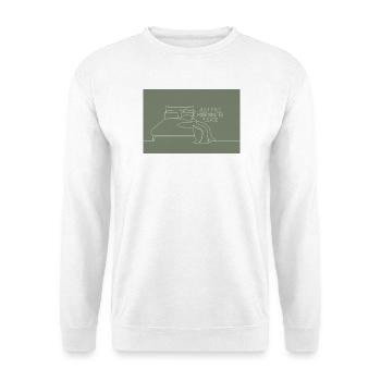 Nur noch 5 Minuten Schlafzimmer Humor - Unisex Pullover - Weiß - Vorne