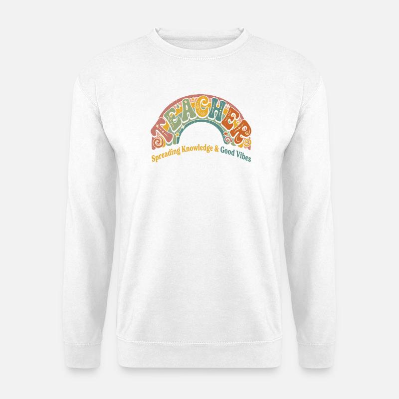 Risate, Conoscenza e Buone Vibrazioni - Felpa unisex - bianco