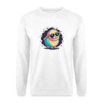 Sheep Rainbow Glasses - Unisex Sweatshirt - white - Front