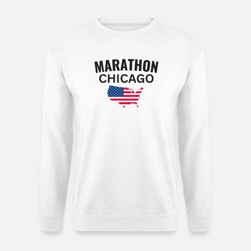 Marathon Chicago - Unisex Pullover - Weiß