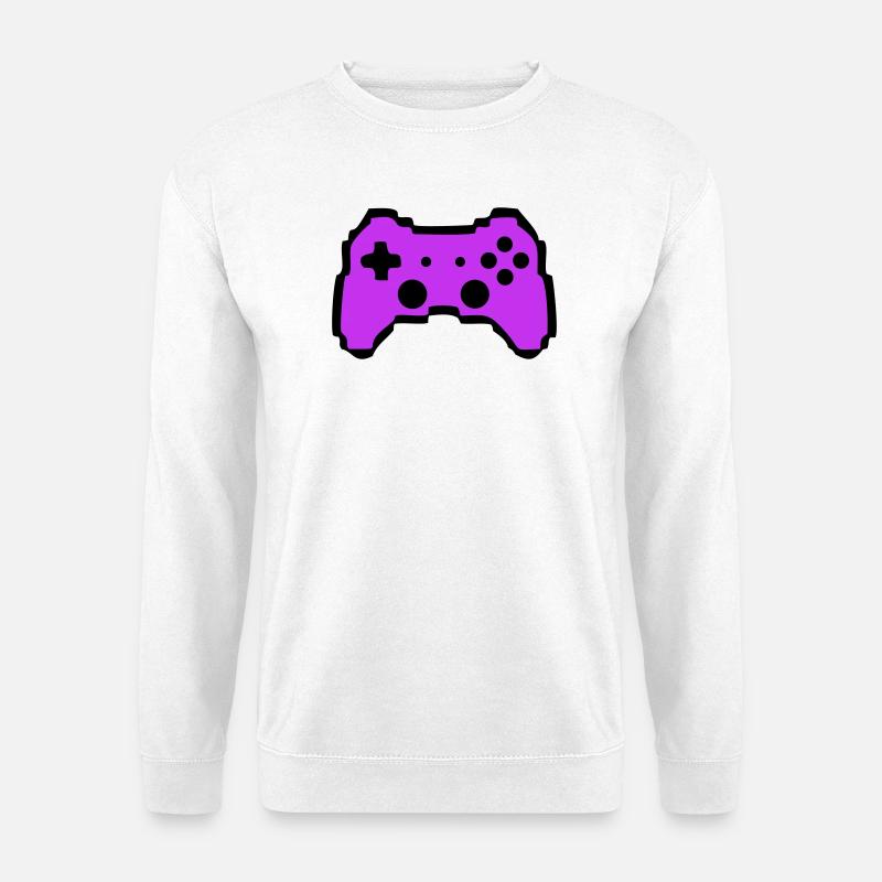 Retro Gamepad Controller Gamer - Unisex Pullover - Weiß