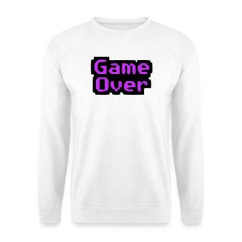  Game Over Pixel Retro - Unisex Pullover - Weiß - Vorne