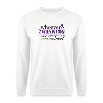 Winning Is Everything Cancer Awareness - Unisex Sweatshirt - white - Front