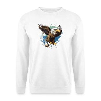 Adler Fussball Team - Unisex Pullover - Weiß - Vorne