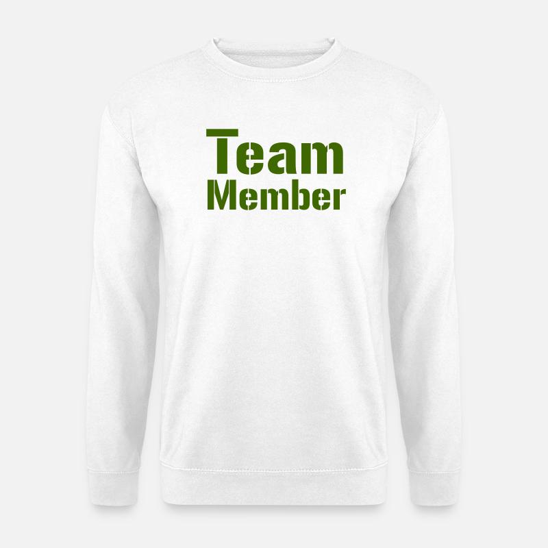 Team Member Bold Typography - Unisex Pullover - Weiß