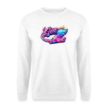 Gen Z Neon Signature - Unisex Sweatshirt - white - Front