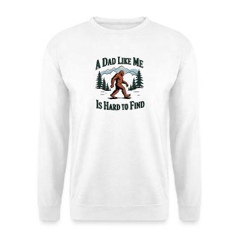 Vater wie ich – schwer zu finden Yeti Bigfoot - Unisex Pullover - Weiß - Vorne