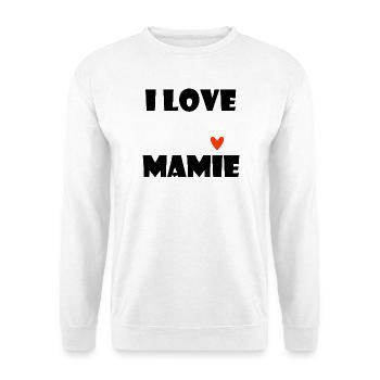 MAMIE. MAMAN. GRAND-MERE. FÊTE DES MÈRES. - Sweat-shirt Unisexe - blanc - Devant