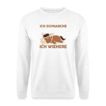 Reiten Pferdeliebhaber Reiterhof Pferde - Unisex Pullover - Weiß - Vorne