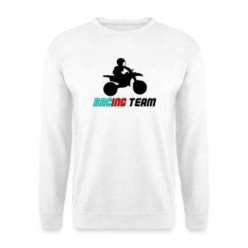 Racing Neon Typo Sprint - Unisex Pullover - Weiß - Vorne
