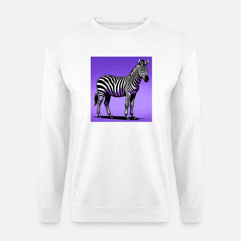 zebra - Unisex Sweatshirt - white