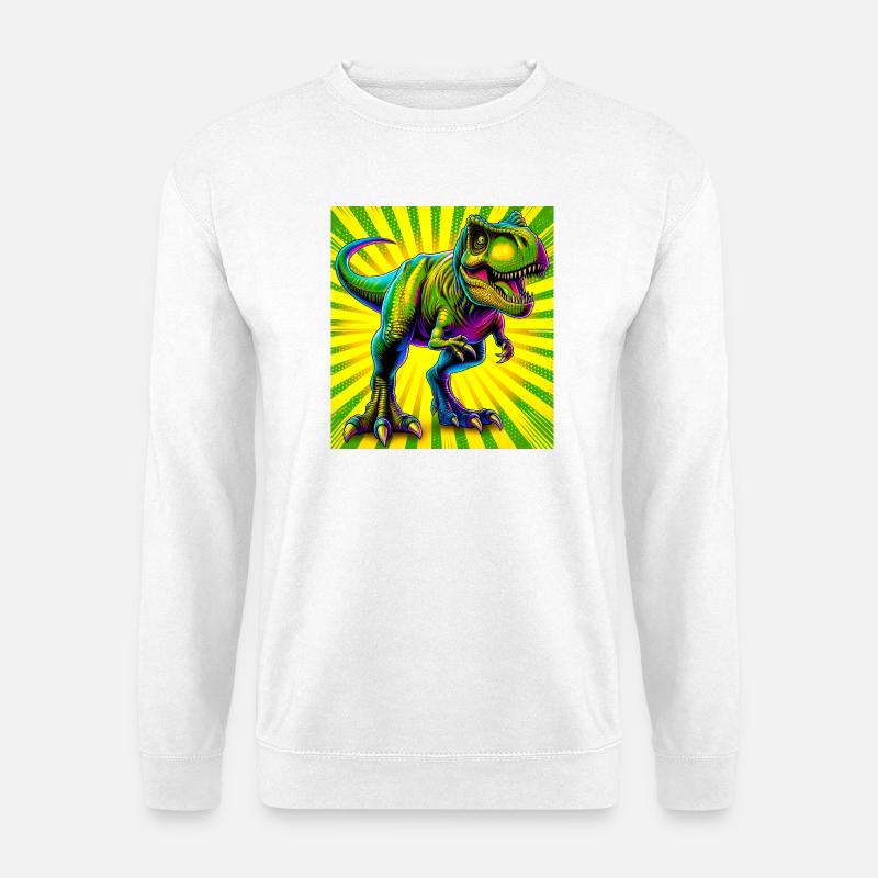 Dinosaurier - Unisex Pullover - Weiß
