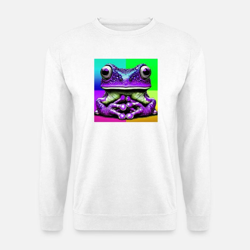 Frosch - Unisex Pullover - Weiß
