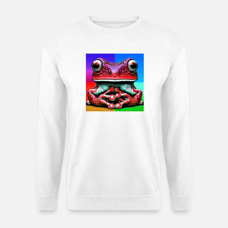 Frosch - Unisex Pullover - Weiß