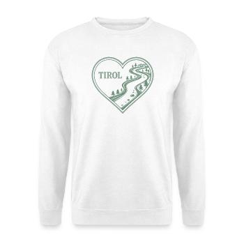 Tyrol Heart Alpine Trail - Unisex Sweatshirt - white - Front