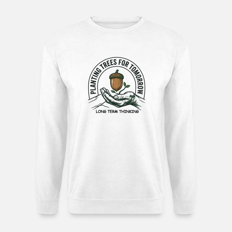 Tree Planting Long Term - Unisex Sweatshirt - white