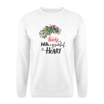Danke - Unisex Pullover - Weiß - Vorne