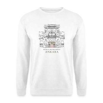 Ankara Kunstmuseum Fassade - Unisex Pullover - Weiß - Vorne