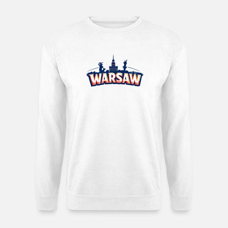 Warschau - Unisex Pullover - Weiß