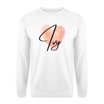 Ivy Name für Mädchenname Baby Girl Baby Shower - Unisex Pullover - Weiß - Vorne