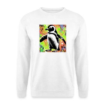 pingouin - Sweat-shirt Unisexe - blanc - Devant