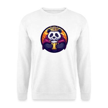 Panda Beer Funny - Unisex Sweatshirt - white - Front