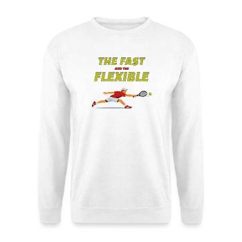 The Fast and the Flexible Tennis Art - Unisex Sweatshirt - white - Front