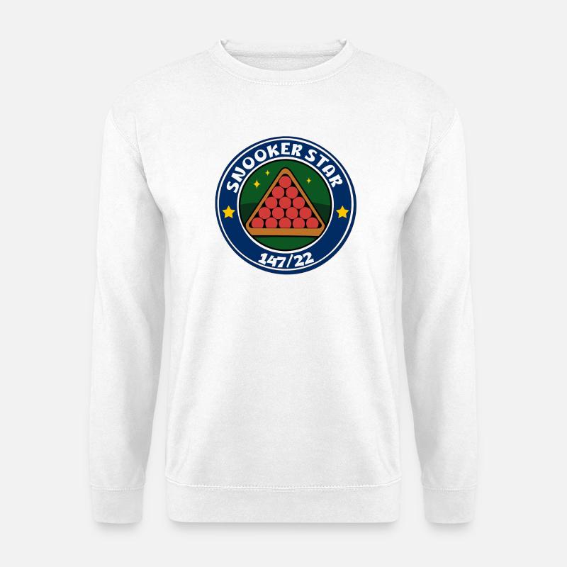 Snooker Star Triangel 147/22 - Unisex Pullover - Weiß