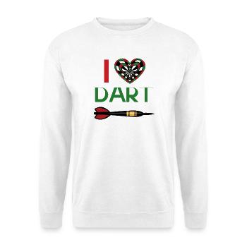J’adore Dard Heart - Sweat-shirt Unisexe - blanc - Devant