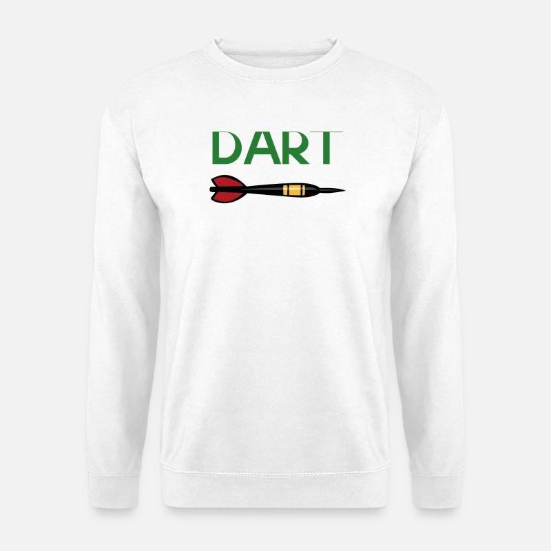 DART Zieltreffer Pfeil Design - Unisex Pullover - Weiß