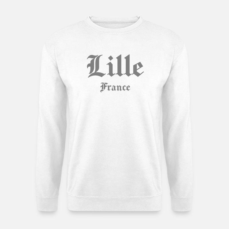 Lille Frankreich Gotik - Unisex Pullover - Weiß
