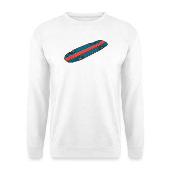 Cool Skateboard Deck Streetwear - Unisex Sweatshirt - white - Front