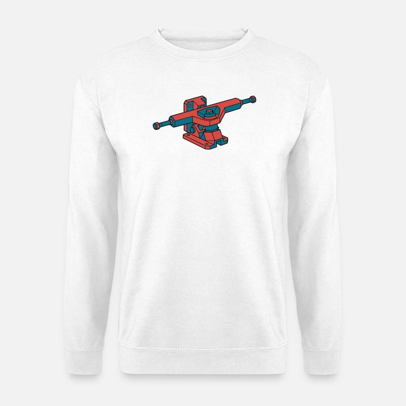 Robuste Skateboard Achse Skater - Unisex Pullover - Weiß