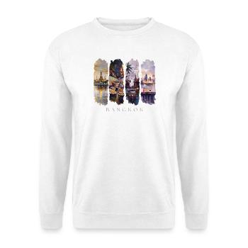 Bangkok Design – Thailand City Trip Motif - Unisex Sweatshirt - white - Front