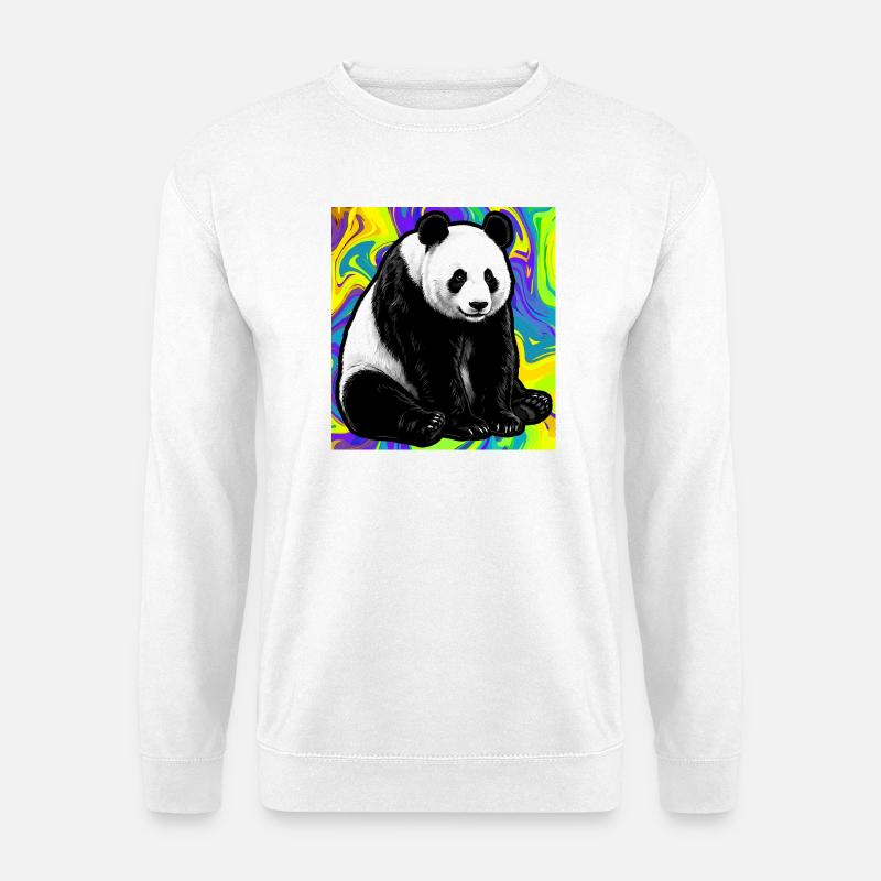 Panda - Unisex Pullover - Weiß