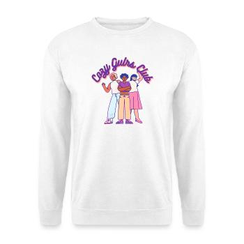Cozy Girls Club Warm Aesthetic Girl Power - Unisex Sweatshirt - white - Front
