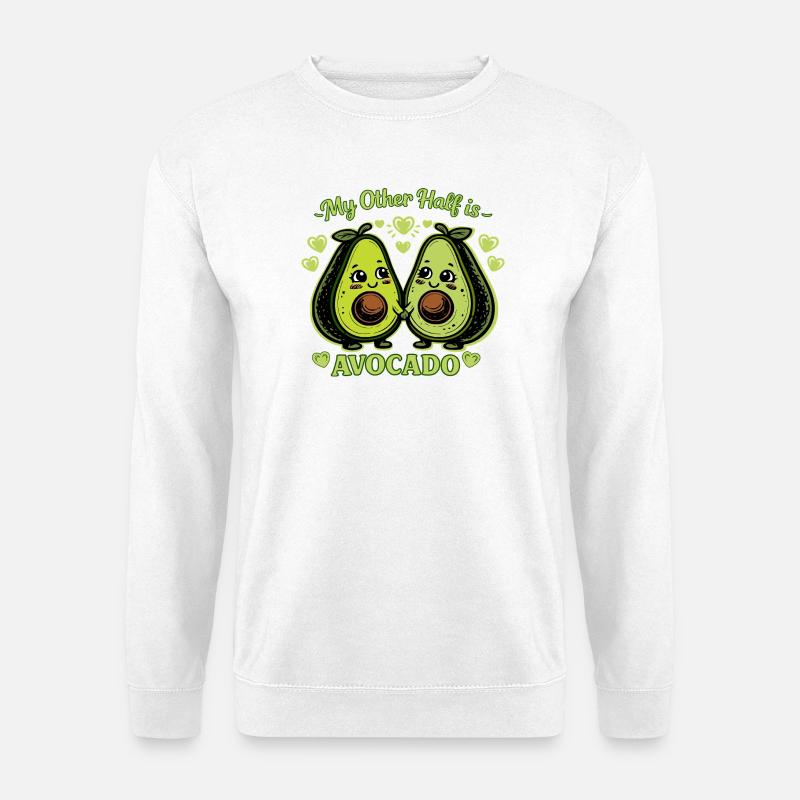 My other half is avocado - Unisex Sweatshirt - white