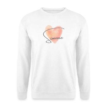 Simone Name für Mädchenname Baby Girl Baby Shower - Unisex Pullover - Weiß - Vorne