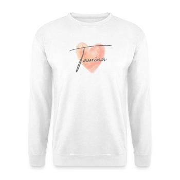Tamina Name für Mädchenname Baby Girl Baby Shower - Unisex Pullover - Weiß - Vorne