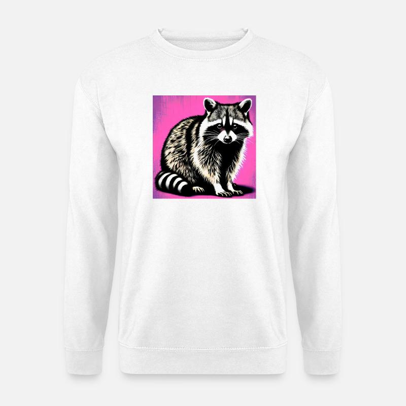 Waschbär - Unisex Pullover - Weiß