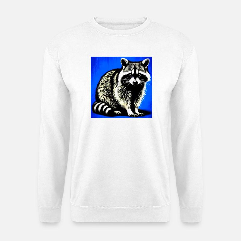 Waschbär - Unisex Pullover - Weiß