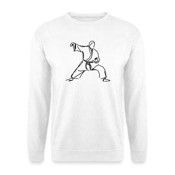 Judo Kämpfer - Unisex Pullover - Weiß - Vorne