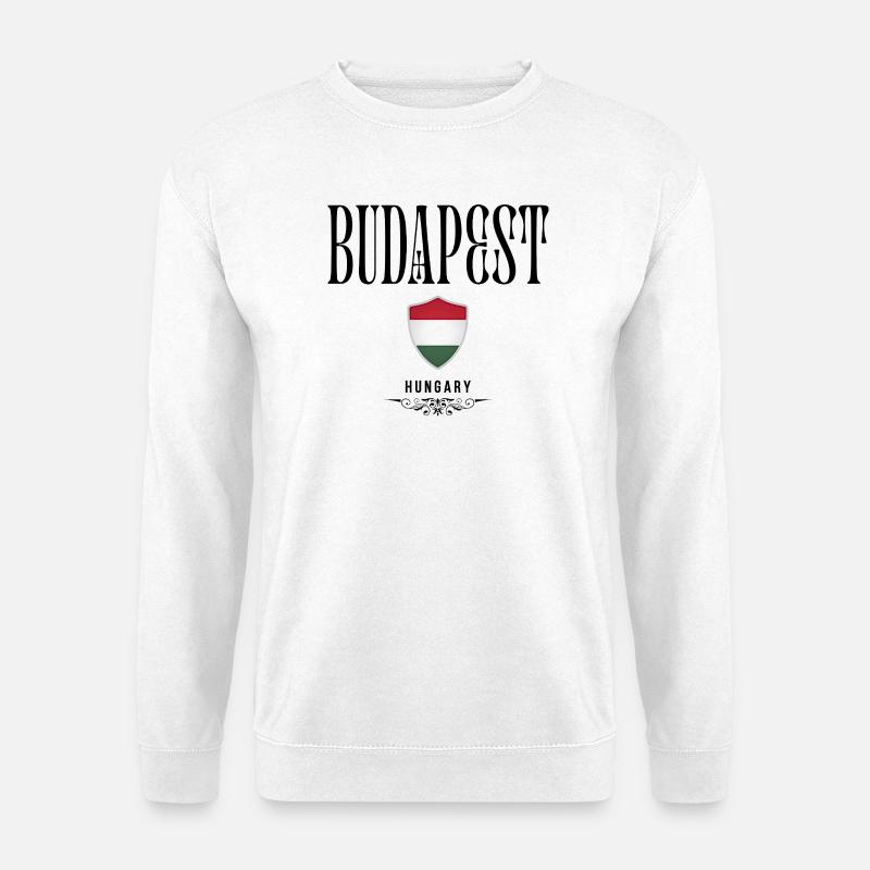 Budapest Souvenir, elegant design Budapest - Unisex Sweatshirt - white